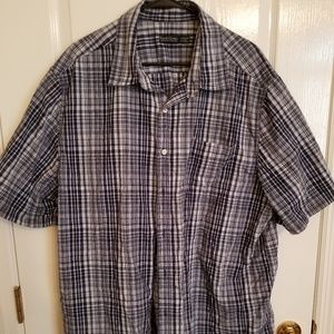 Men's Plaid Button Dow. Shirt
